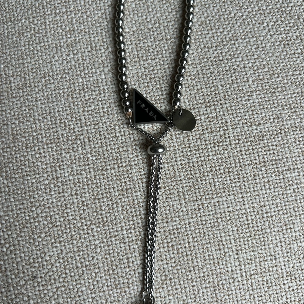 Upcycled vintage Prada Silver zipper pull charm on bracelet - Picture 10 of 10